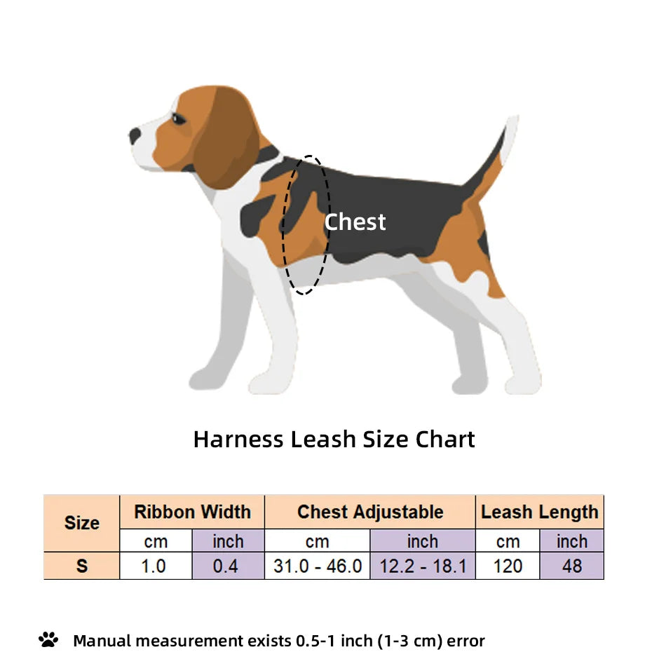 Pet Dog Harness and Leash Adjustable Collar Pet Products for Cat Small Dogs Outdoor Walking Puppy Accessories