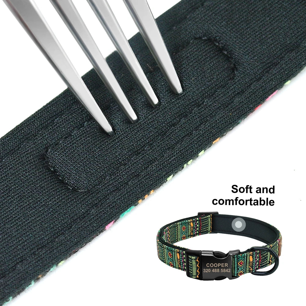 Personalized Dog Collar Custom Puppy Pet Collar Pitbull Collars Pets Acessorios Products Small Dog Collar for Medium Large Pet