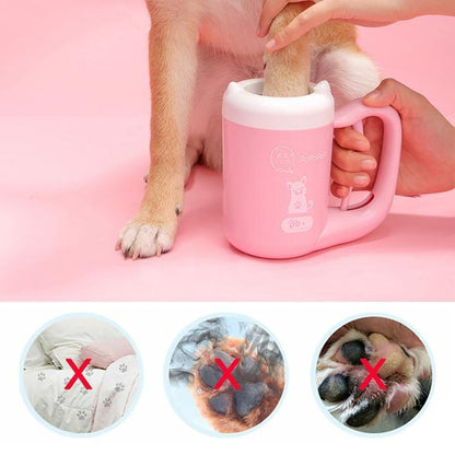 Portable Silicon Manual Dog Paw Cleaner Cup